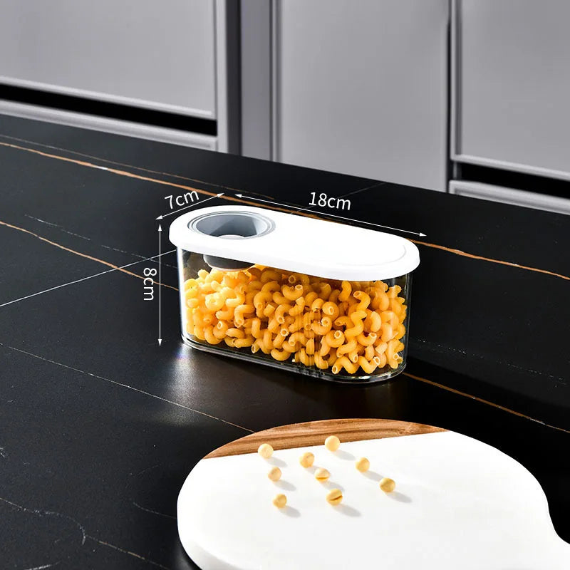New Design Pantry Jars Kitchen Organization and Storage Plastic Airtight Dry Food Storage Container for Cereal Rice Flour