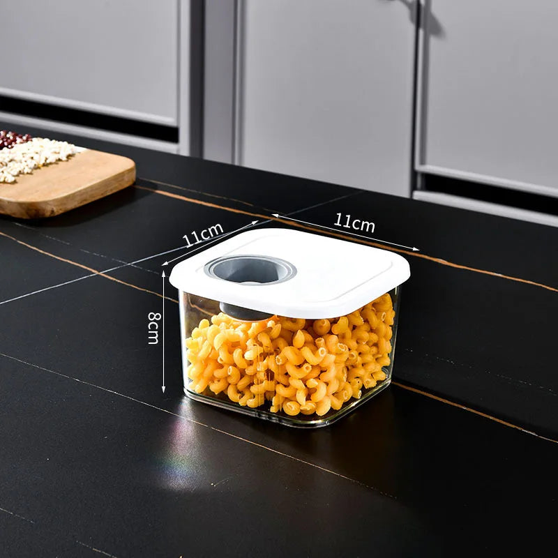 New Design Pantry Jars Kitchen Organization and Storage Plastic Airtight Dry Food Storage Container for Cereal Rice Flour