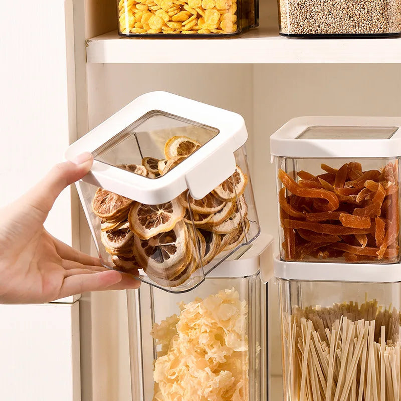 Multi-Grain Household Kitchen Stackable Sealed Storage Box Snacks Dried Fruit Moisture-Proof Pantry Jars