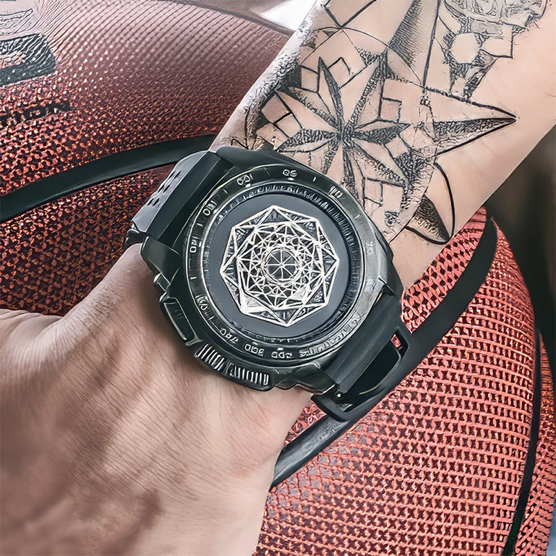 Men's Luminous Silicone Quartz Watch