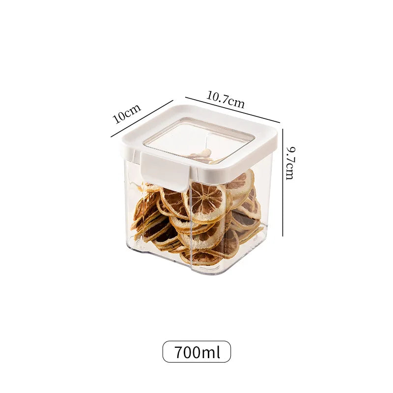 Multi-Grain Household Kitchen Stackable Sealed Storage Box Snacks Dried Fruit Moisture-Proof Pantry Jars