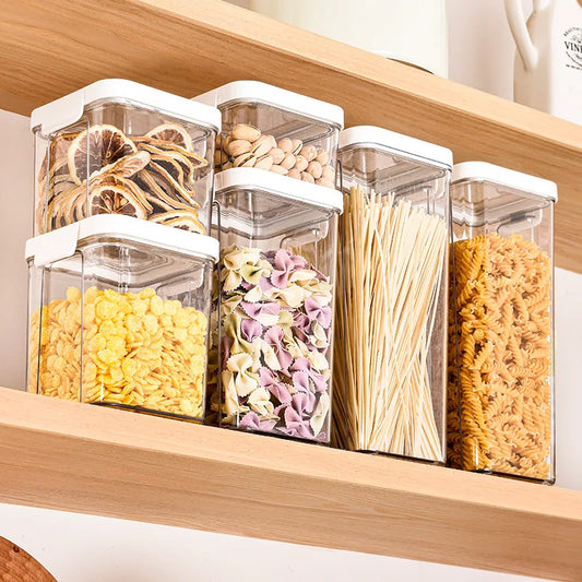 Multi-Grain Household Kitchen Stackable Sealed Storage Box Snacks Dried Fruit Moisture-Proof Pantry Jars