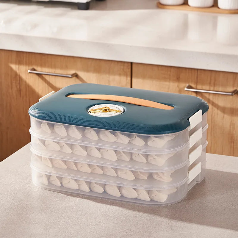 Dumpling Storage Box Refrigerator With Food Grade Special Frozen Preservation of Dumpling  Multi-layer Frozen Box