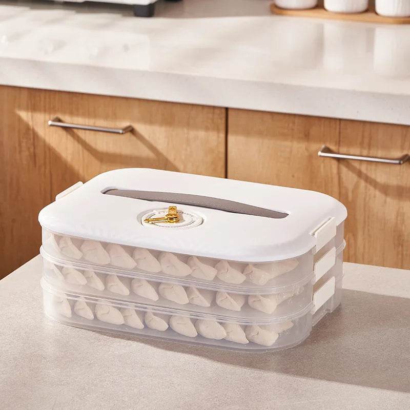 Dumpling Storage Box Refrigerator With Food Grade Special Frozen Preservation of Dumpling  Multi-layer Frozen Box