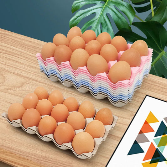 Kitchen Fridge 15 Cups Plastic Environmental Storage Holder Egg Organizer Tray for Refrigerator
