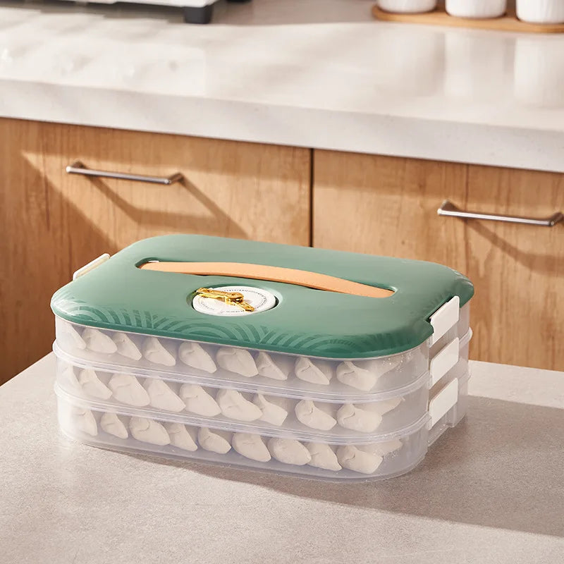 Dumpling Storage Box Refrigerator With Food Grade Special Frozen Preservation of Dumpling  Multi-layer Frozen Box