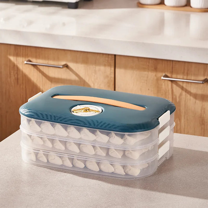 Dumpling Storage Box Refrigerator With Food Grade Special Frozen Preservation of Dumpling  Multi-layer Frozen Box