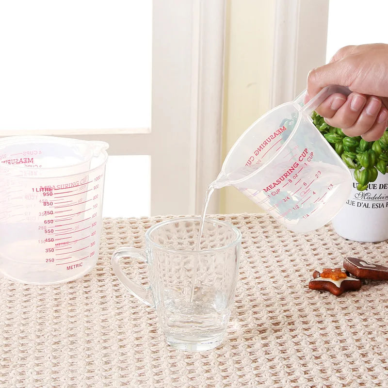 Baking Tool Measuring Cup with Handle Stackable Plastic Measuring Cup