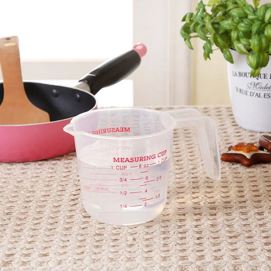 Baking Tool Measuring Cup with Handle Stackable Plastic Measuring Cup