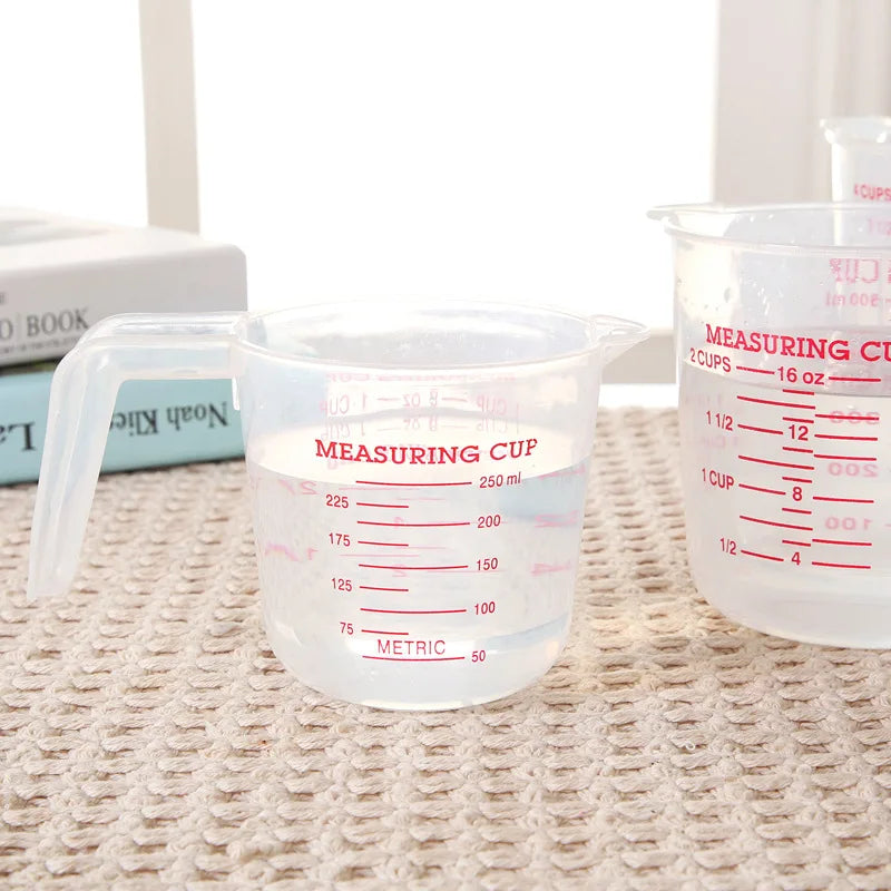 Baking Tool Measuring Cup with Handle Stackable Plastic Measuring Cup