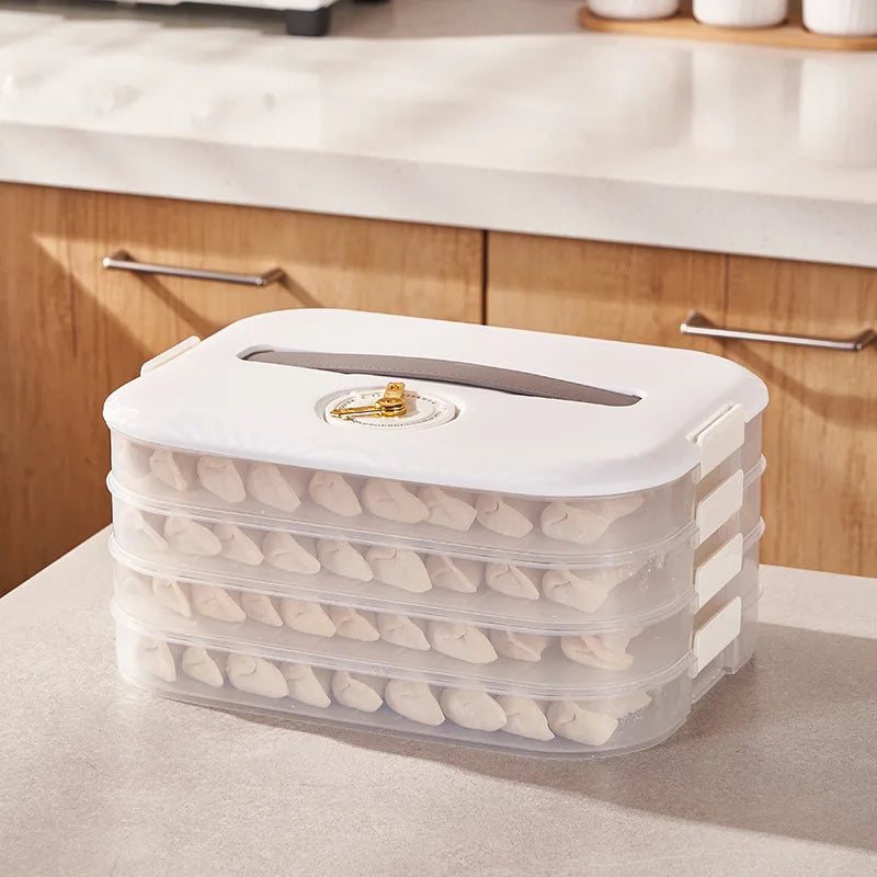 Dumpling Storage Box Refrigerator With Food Grade Special Frozen Preservation of Dumpling  Multi-layer Frozen Box