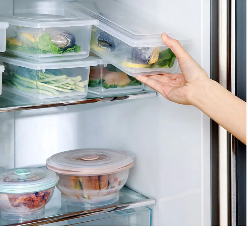 Logo Fresh-keeping Box Kitchen Daily Necessities Fridge Reusable Crisper Storage Refrigerator Organizer Food Storage Box