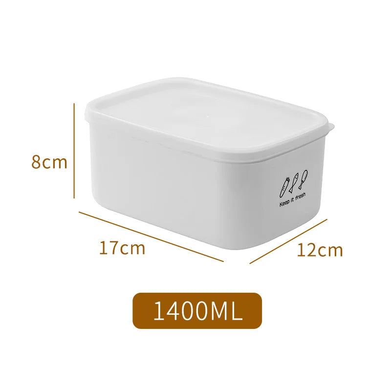 Manufacturer Wholesale Transparent Plastic Storage Box for Microwave Refrigerator Organizer Airtight Food Container Tank