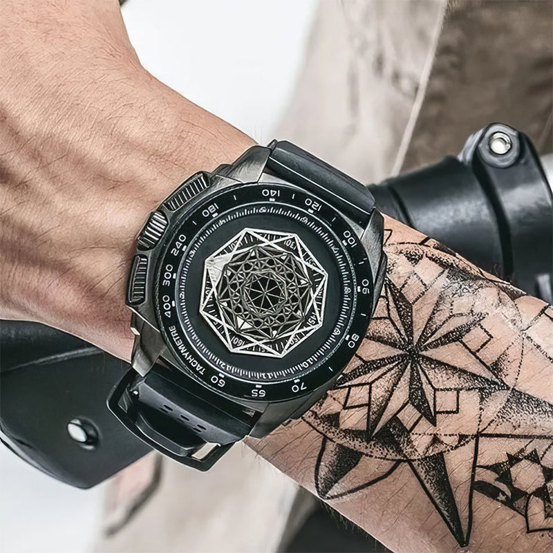 Men's  Luminous Silicone Quartz Watch