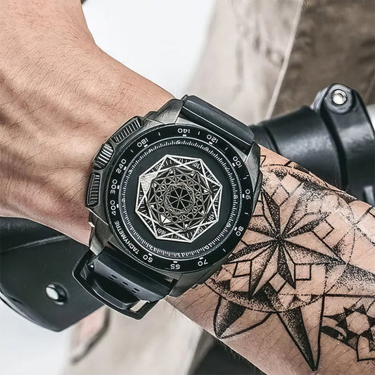Men's  Luminous Silicone Quartz Watch