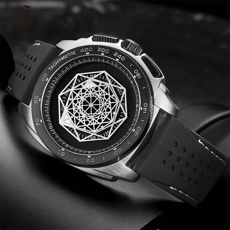 Men's  Luminous Silicone Quartz Watch