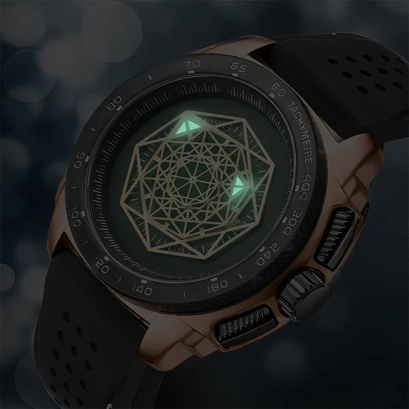 Men's  Luminous Silicone Quartz Watch
