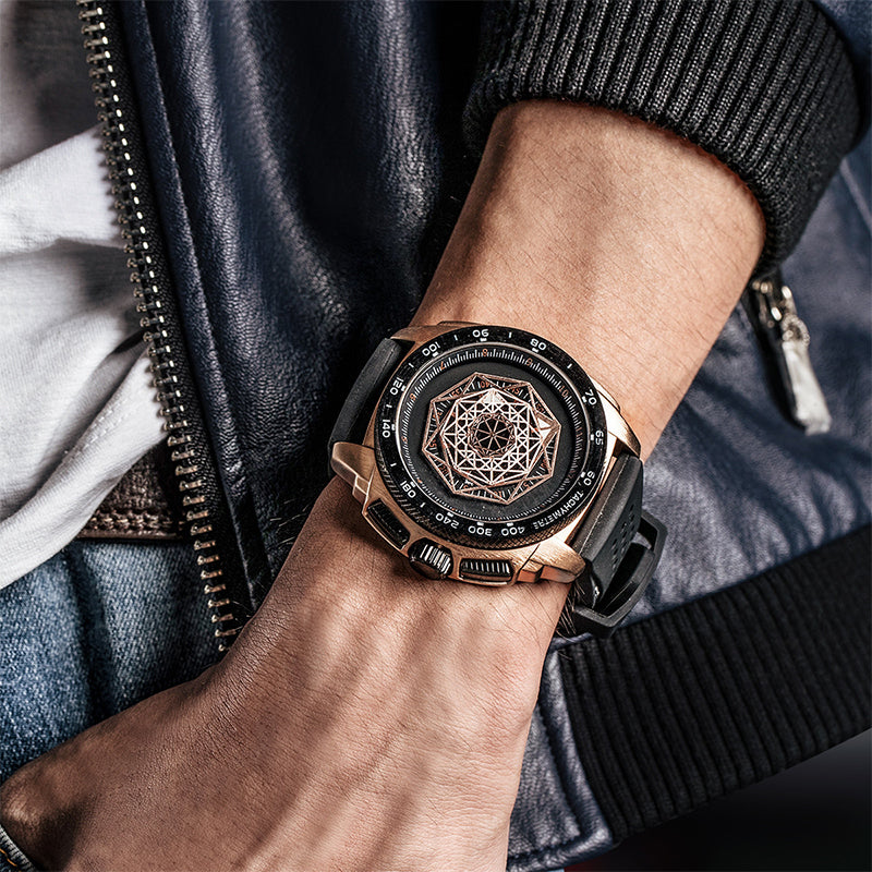 Men's  Luminous Silicone Quartz Watch